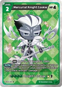 Mercurial Knight Cookie #BS3-057 from Age of Heroes and Kingdoms Pokemon card image