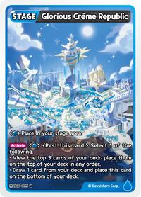 Glorious Creme Republic #BS3-095 from Age of Heroes and Kingdoms Pokemon card image