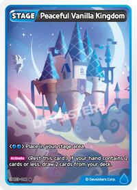 Peaceful Vanilla Kingdom #BS3-096 from Age of Heroes and Kingdoms Pokemon card image
