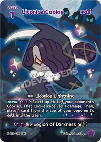 Licorice Cookie (SEC) #BS3-097 from Age of Heroes and Kingdoms Pokemon card image