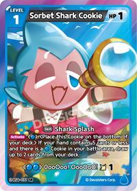 Sorbet Shark Cookie #BS4-077 from Age of Heroes and Kingdoms Pokemon card image
