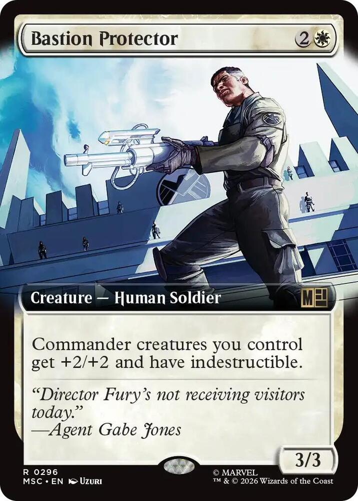 その他 GA Gustguard Bastion Alter Foil Bastion Protector (Extended Art) - Commander: Marvel Super Heroes