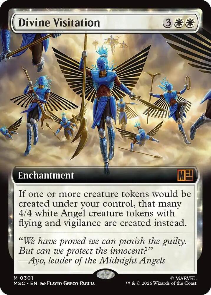 マジック：ザ・ギャザリング Divine Inter vention     MTG EN Divine Visitation (Extended Art) - Commander: Marvel Super Heroes