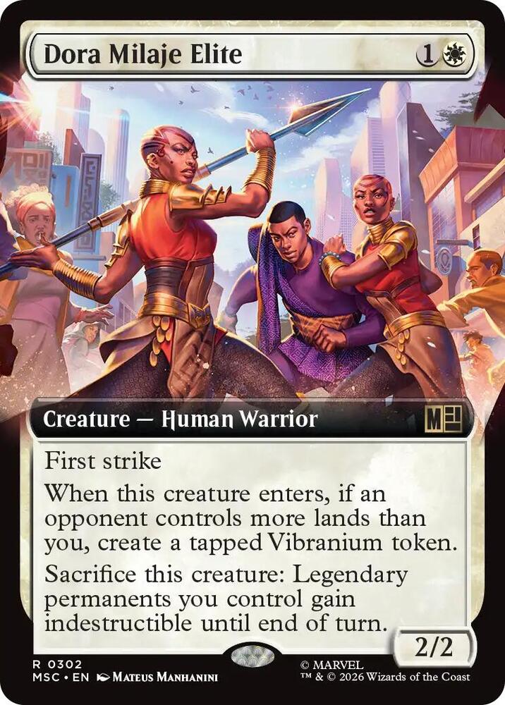 Dora Milaje Elite (Extended Art) 302 card