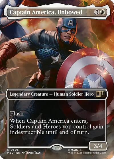 Captain America Unbowed Borderless
