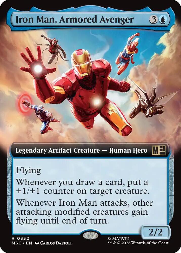 Iron Man, Armored Avenger (Extended Art) 332 card