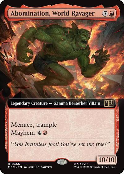 Abomination World Ravager Extended Art