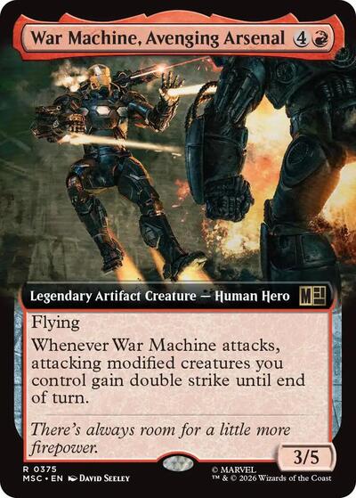 War Machine Avenging Arsenal Extended Art