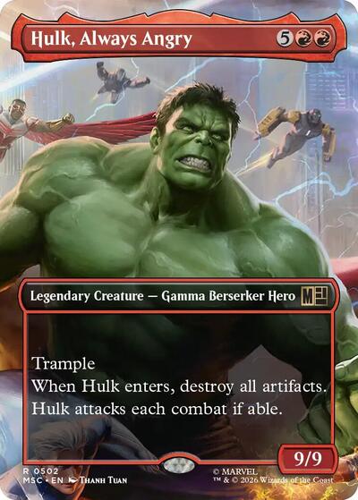 Hulk Always Angry Borderless