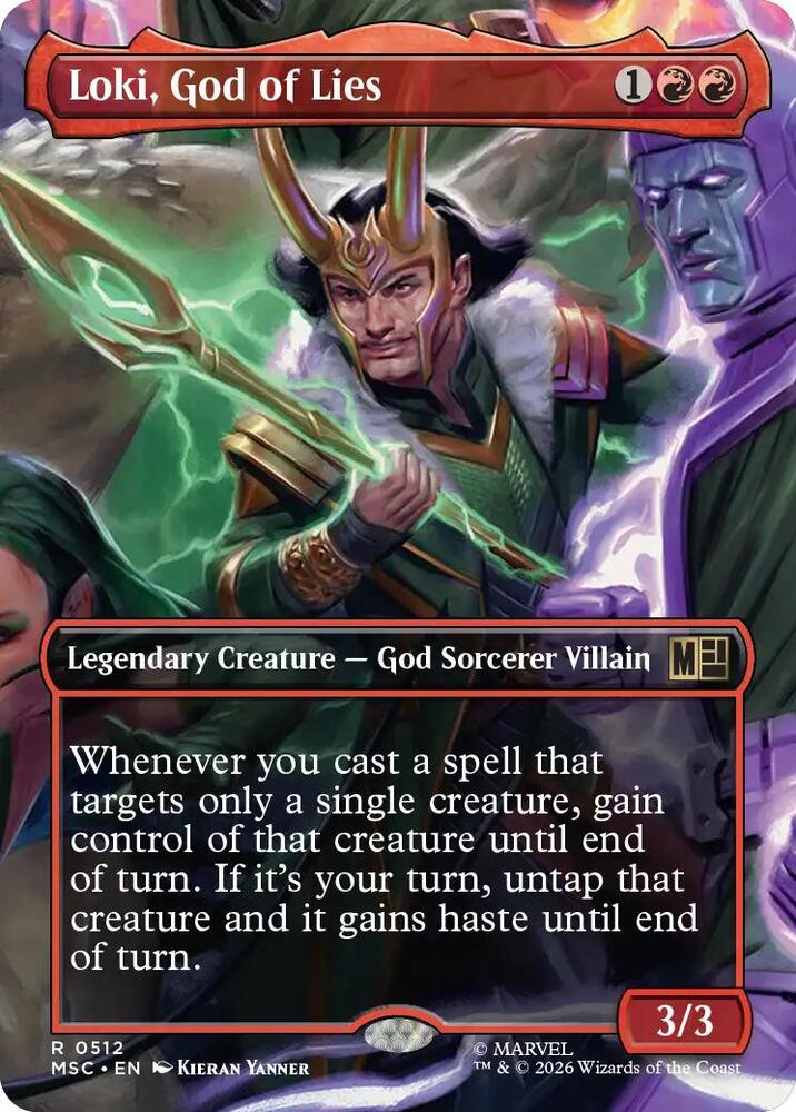 Loki, God of Lies (Borderless) - Commander: Marvel Super Heroes