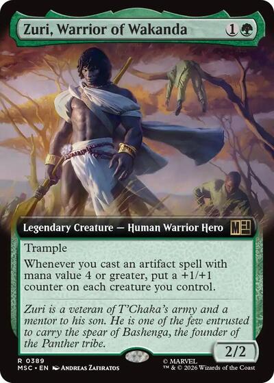 Zuri Warrior of Wakanda Extended Art