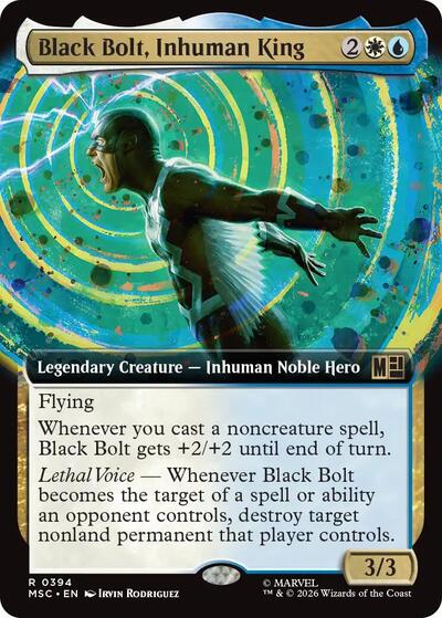 Black Bolt Inhuman King Extended Art
