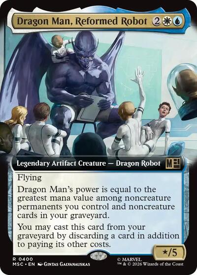 Dragon Man Reformed Robot Extended Art