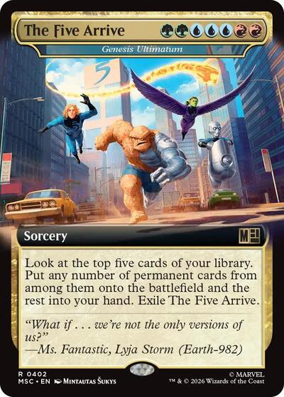 The Five Arrive Genesis Ultimatum Extended Art