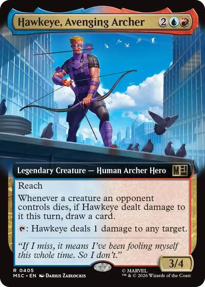 Hawkeye Avenging Archer Extended Art