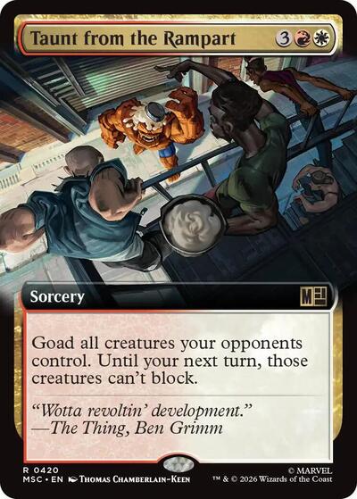 Taunt from the Rampart Extended Art