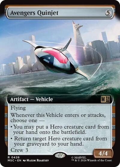 Avengers Quinjet Extended Art