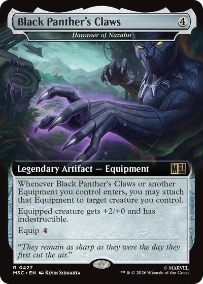 Black Panthers Claws Hammer of Nazahn Extended Art