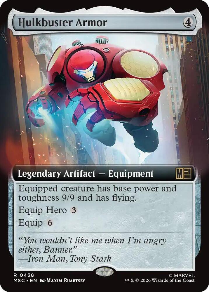 Hulkbuster Armor (Extended Art) 438 card