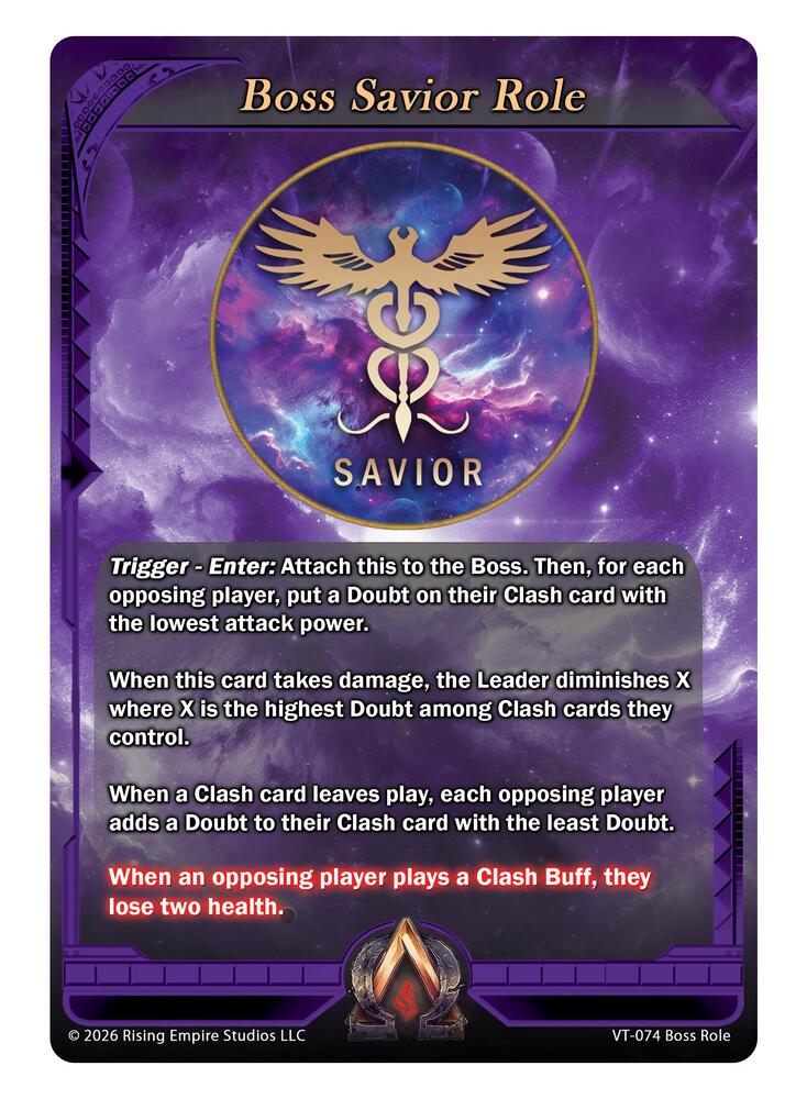 Boss Savior Role Card