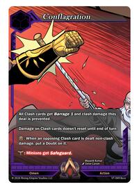 Conflagration - Alpha Clash The Vault Trials trading card