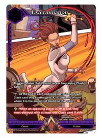 Extermination - Alpha Clash The Vault Trials trading card