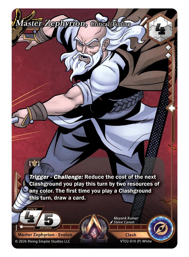 Master Zephyrion, Critical Timing
