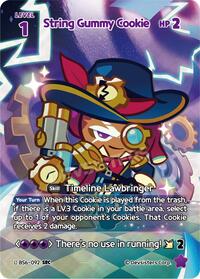 String Gummy Cookie (092) (SEC) #BS6-092 from Arena of Glory Pokemon card image