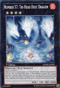 Number 57: Tri-Head Dust Dragon - Number Hunters - YuGiOh