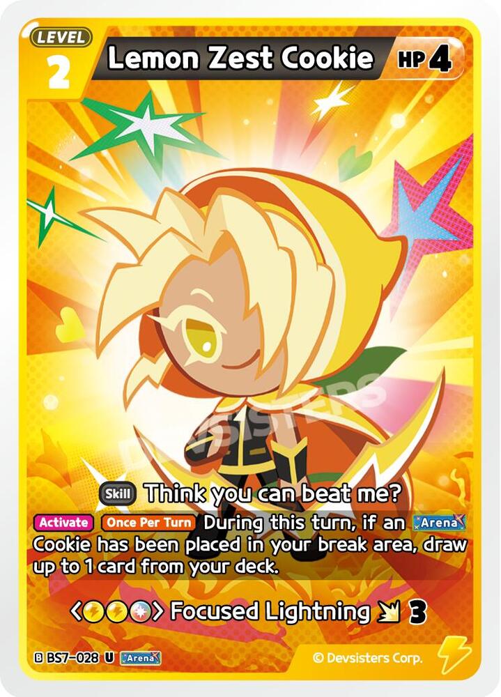 Lemon Zest Cookie - Arena of Glory - CookieRun: Braverse TCG