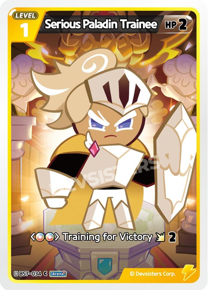 Serious Paladin Trainee - Arena of Glory - CookieRun: Braverse TCG