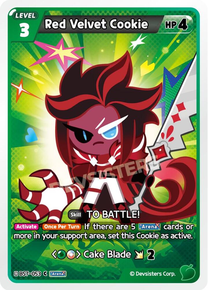 redvelvet トレカ レンチキュラー Red Velvet Cookie - Arena of Glory - CookieRun: Braverse TCG
