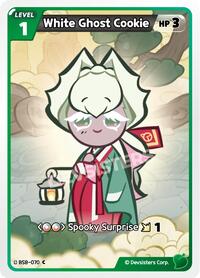 White Ghost Cookie #BS8-070 from A Game of Truth and Deceit Pokemon card image
