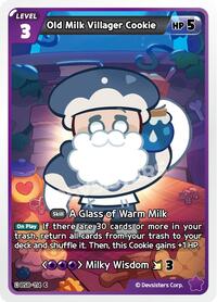 Old Milk Villager Cookie #BS8-114 from A Game of Truth and Deceit Pokemon card image