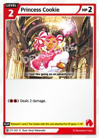 Princess Cookie #ST1-001 from Starter Deck Assortment 1 Pokemon card image