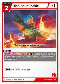 Dino-Sour Cookie #ST1-003 from Starter Deck Assortment 1 Pokemon card image