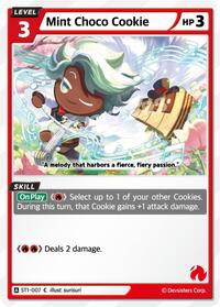 Mint Choco Cookie #ST1-007 from Starter Deck Assortment 1 Pokemon card image