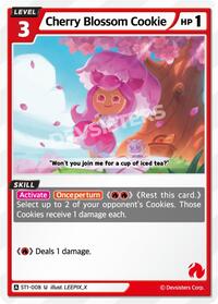 Cherry Blossom Cookie #ST1-008 from Starter Deck Assortment 1 Pokemon card image