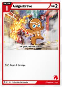 GingerBrave (011) (Ver. 1) #ST1-011 from Starter Deck Assortment 1 Pokemon card image