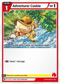 Adventurer Cookie #ST1-013 from Starter Deck Assortment 1 Pokemon card image
