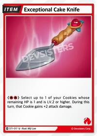 Exceptional Cake Knife #ST1-017 from Starter Deck Assortment 1 Pokemon card image