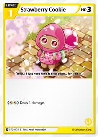 Strawberry Cookie #ST2-002 from Starter Deck Assortment 1 Pokemon card image