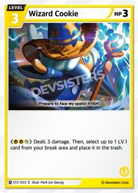 Wizard Cookie #ST2-003 from Starter Deck Assortment 1 Pokemon card image