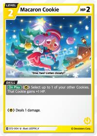 Macaron Cookie #ST2-004 from Starter Deck Assortment 1 Pokemon card image