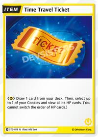 Time Travel Ticket #ST2-018 from Starter Deck Assortment 1 Pokemon card image
