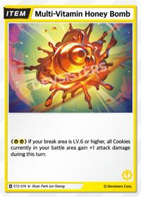 Multi-Vitamin Honey Bomb #ST2-019 from Starter Deck Assortment 1 Pokemon card image