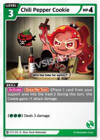 Chili Pepper Cookie #ST3-015 from Starter Deck Assortment 1 Pokemon card image