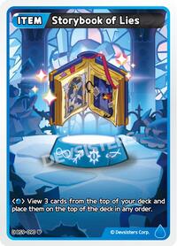 Storybook of Lies #BS9-090 from A Game of Truth and Deceit Pokemon card image
