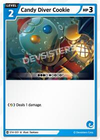 Candy Diver Cookie #ST4-001 from Starter Deck Assortment 1 Pokemon card image