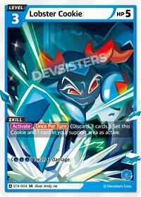 Lobster Cookie #ST4-004 from Starter Deck Assortment 1 Pokemon card image